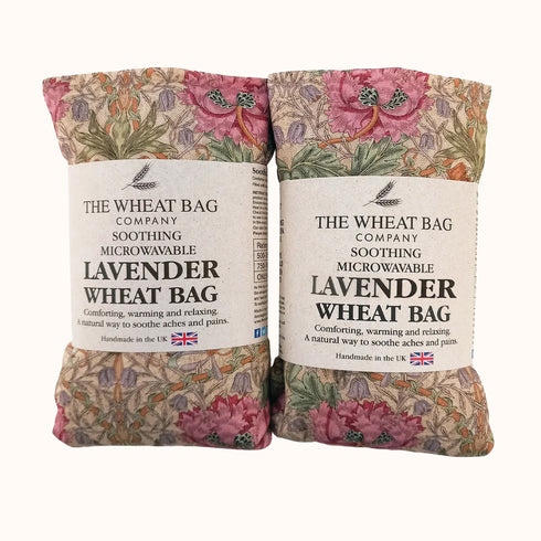 William Morris Honeysuckle Rose Lavender Scented Cotton Wheat Bag